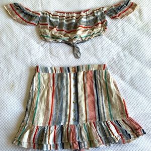 Striped Two Piece Set